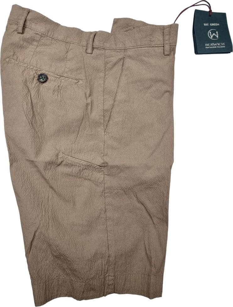 Bermuda uomo BerWich - Tessuto martellato - noce in Pantaloncini Couture - Sestu, commercioVirtuoso.it