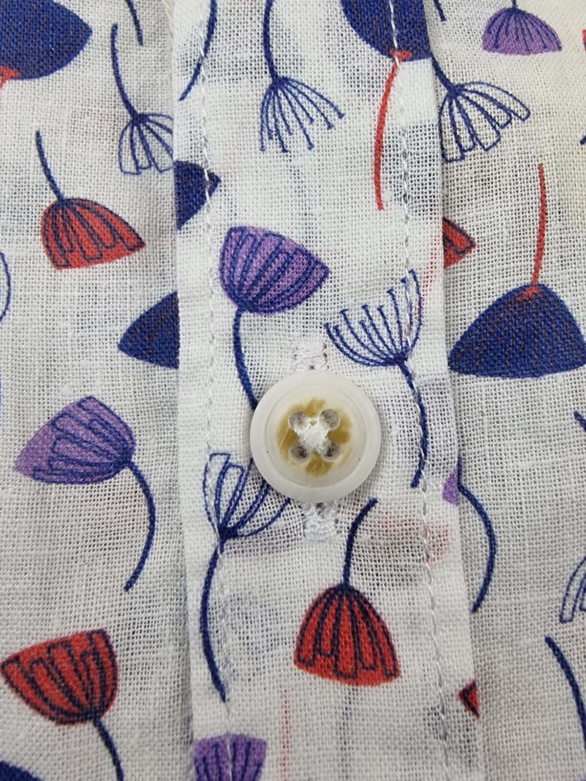 Camicia uomo Edizioni Limonaia - fiori - Bianco - 5