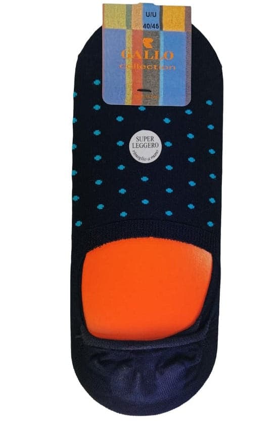 Calze solette uomo Gallo - fantasia pois oltremare/puffo in Calze Couture - Sestu, commercioVirtuoso.it
