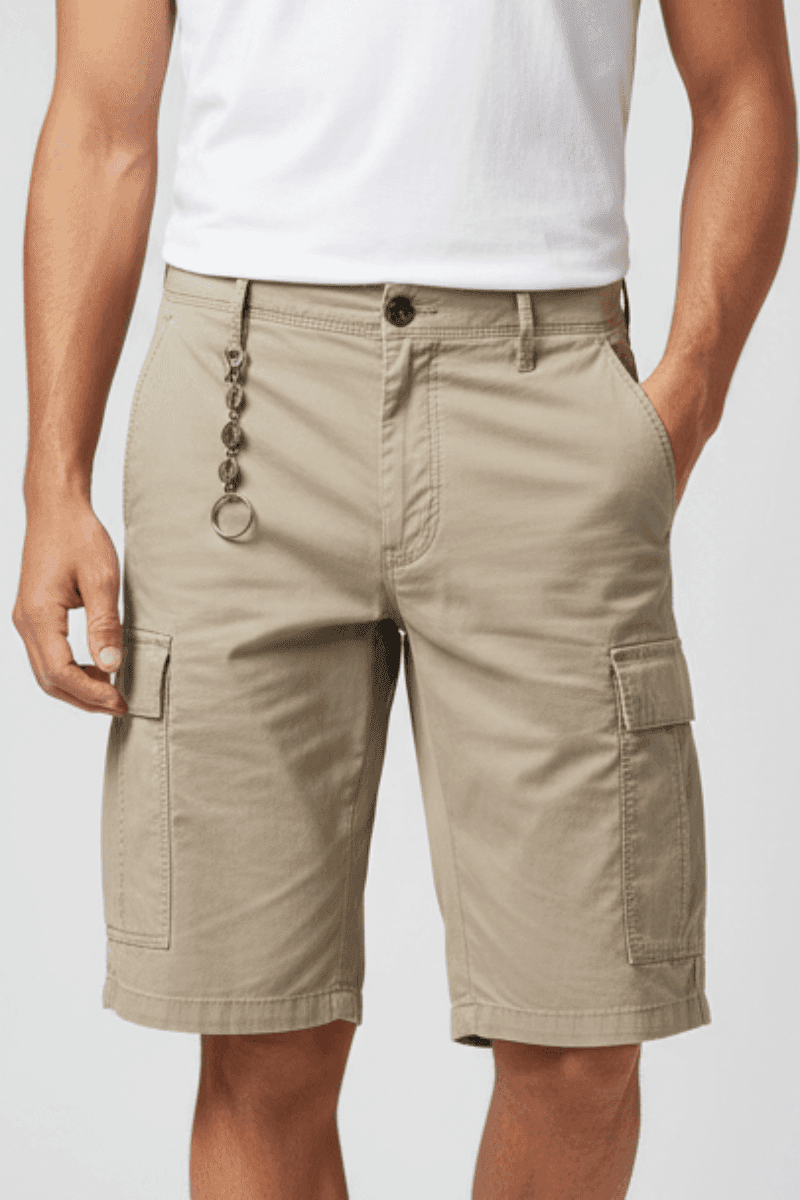 Bermuda uomo PT - cargo - tinta unita beige