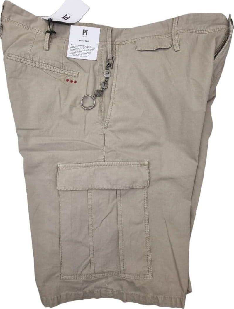 Bermuda uomo PT - cargo - tinta unita beige in Pantaloncini Couture - Sestu, commercioVirtuoso.it