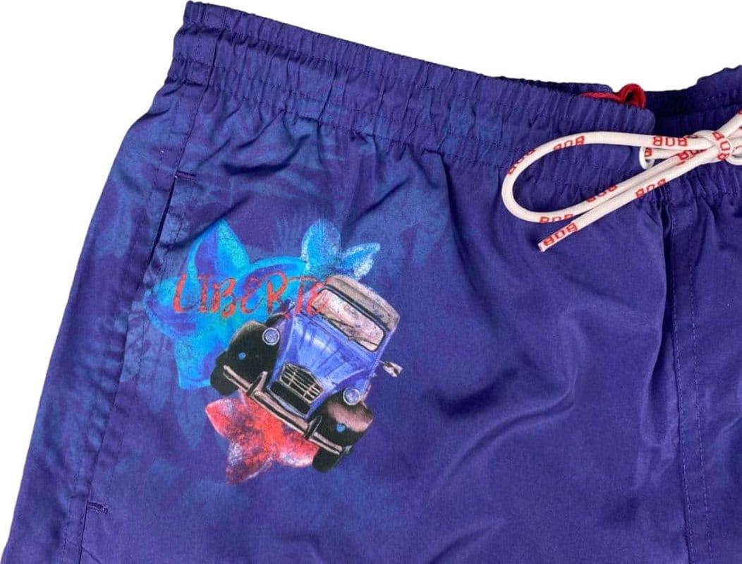 Boxer mare Uomo BoB Company - fantasia Macchina - colore Blu - 3