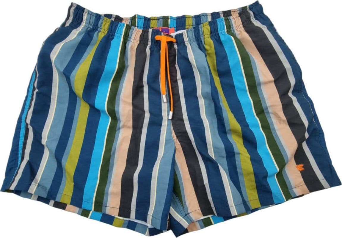 Boxer mare Uomo Gallo - strisce molticolor blu/nero/verde in Boxer Couture - Sestu, commercioVirtuoso.it