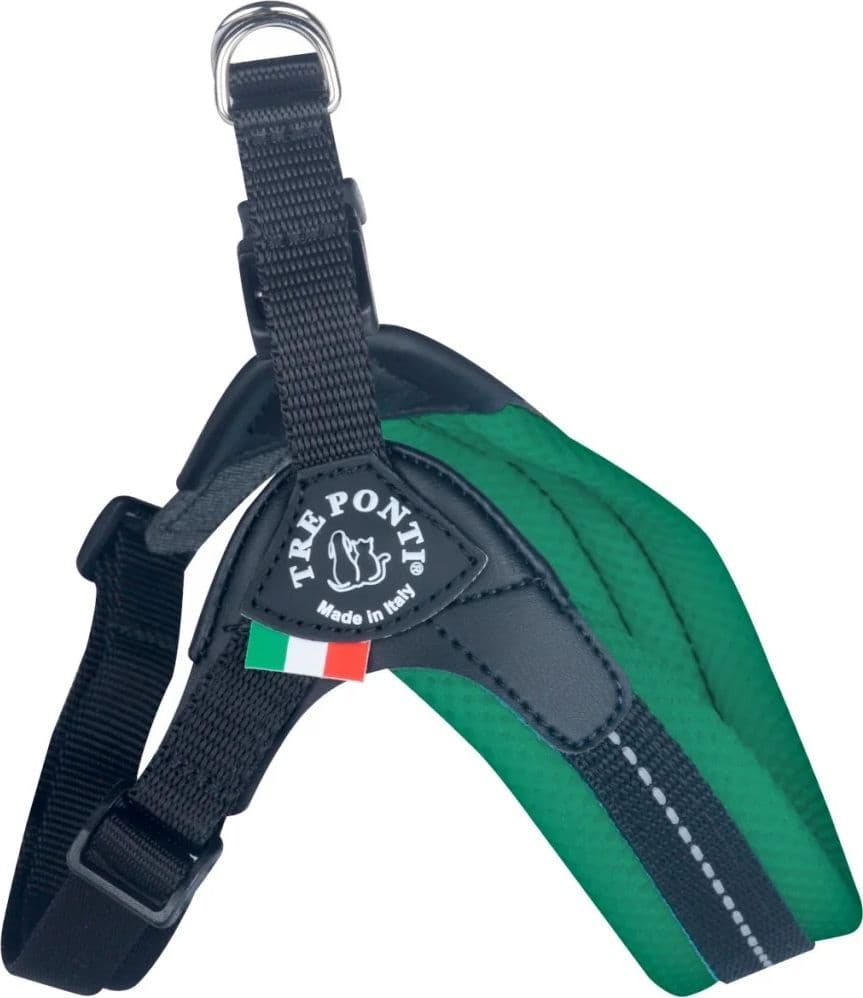 Pettorina Tre Ponti Easy Fit Sottopancia Regolabile Verde Pastello per Cani