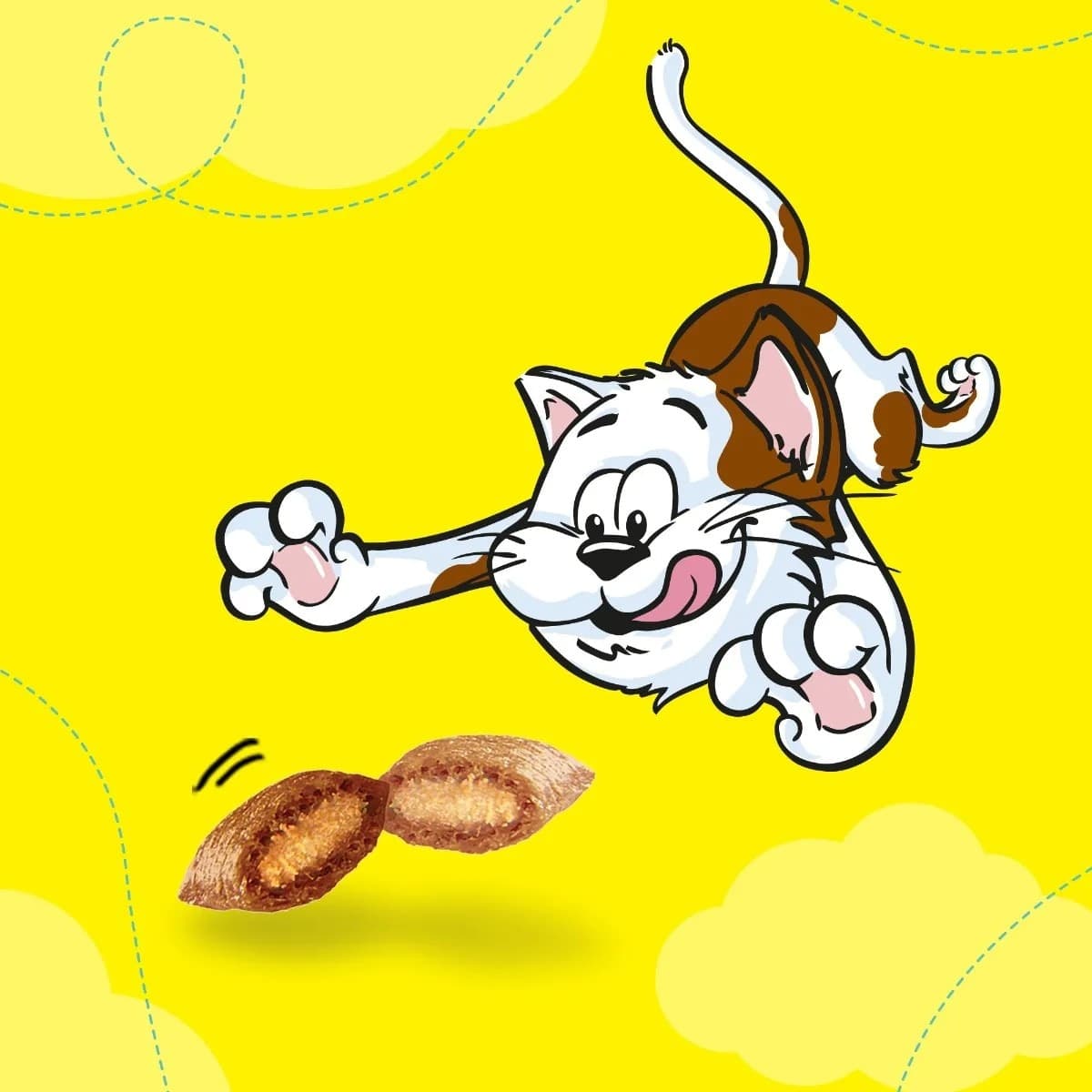 Catisfactions Snack per Gatti gusto Pollo Maxi Tub 350gr - 5