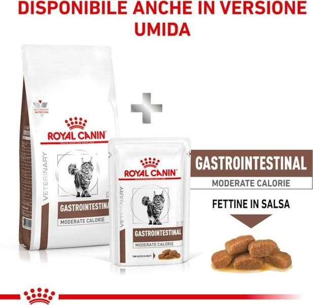Royal Canin Gastrointestinal Moderate Calorie Croccantini per Gatti Adulti - 7