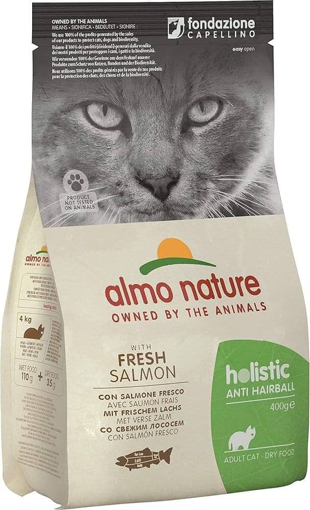 Almo Nature Holistic Anti Hairball gusto Salmone per Gatti Adulti - 2