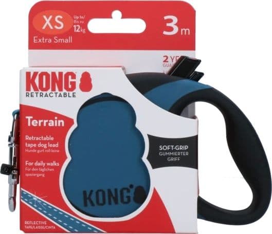 Kong Terrain Guinzaglio Allungabile Blu - 4