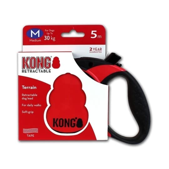 Kong Terrain Guinzaglio Allungabile Rosso - 3
