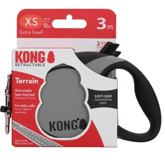Kong Terrain Guinzaglio Allungabile Grigio - 5
