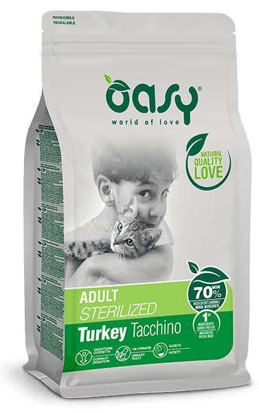 Oasy Lifestage Adult Sterilized Tacchino per Gatti - 2