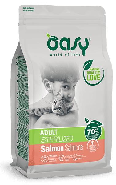 Oasy Lifestage Adult Sterilized Salmone per Gatti - 2