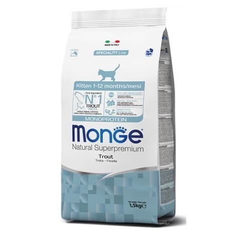 Monge Speciality Line Monoprotein secco Gatti Kitten trota - 2