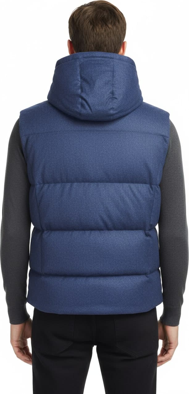 Smanicato Uomo Brunello Cucinelli - Gilet colore  blu in Gilet Couture - Sestu, commercioVirtuoso.it