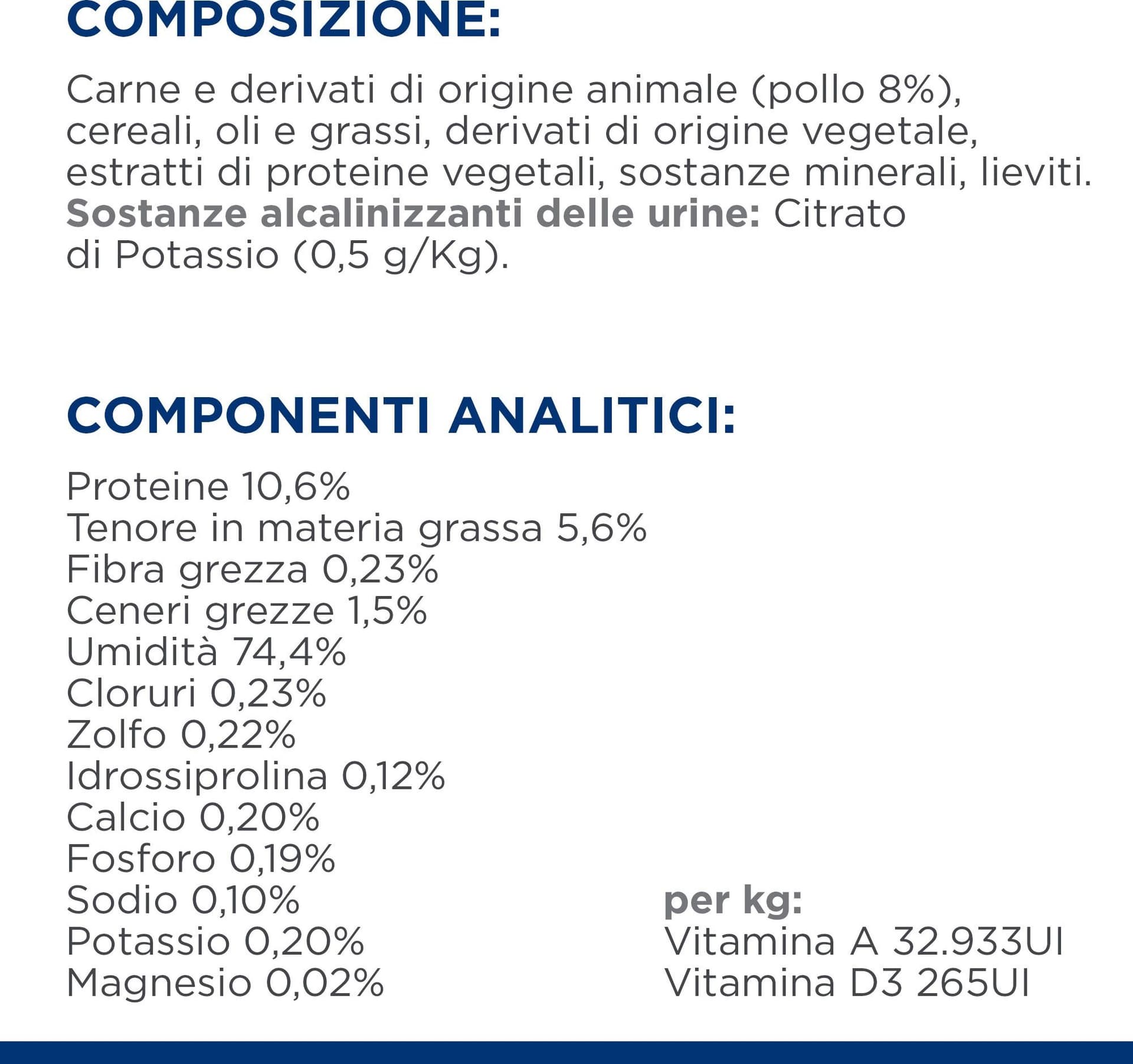 Hill's Prescription Diet Multicare umido Gatti Adulti pollo 156 gr - 5