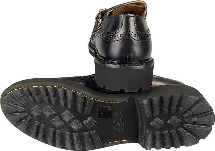 Scarpa uomo Doucal's - Doppia fibbia Brogue in pelle colore Nero - 4
