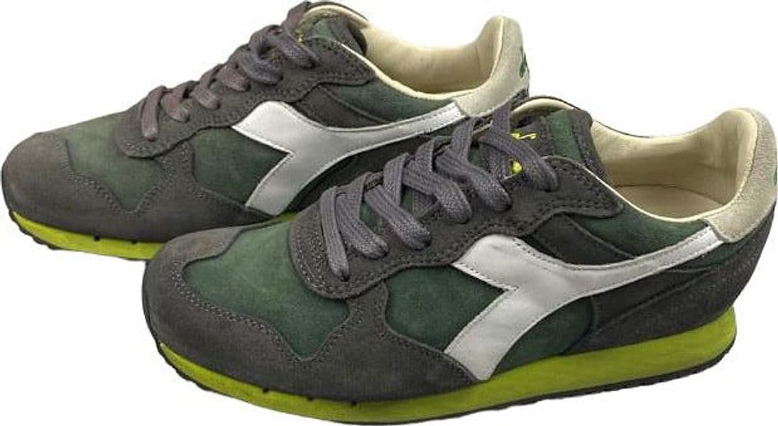 Scarpa uomo Diadora Heritage - Sneaker Trident S SW Verde Marrone Bianco