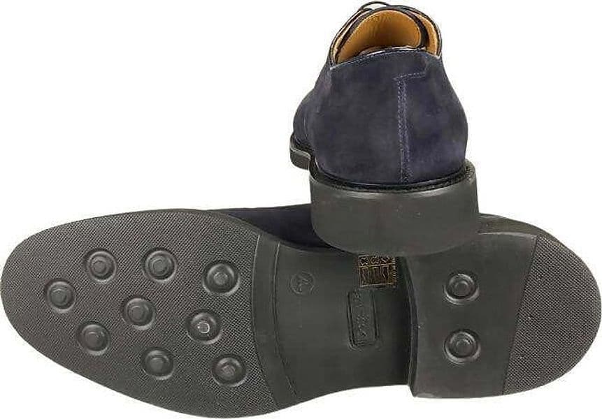 Scarpa uomo Doucal's - Derby Stringata scamosciata - Colore Blu - 4