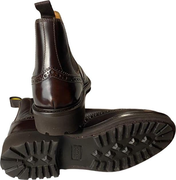 Chelsea Boots Doucal's Uomo Pelle Testa di Moro - Stivaletti Elastici Italiani - 5