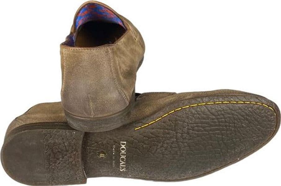 Scarpa uomo Doucal's - Mocassino in pelle scamosciata - Colore Marrone - 4