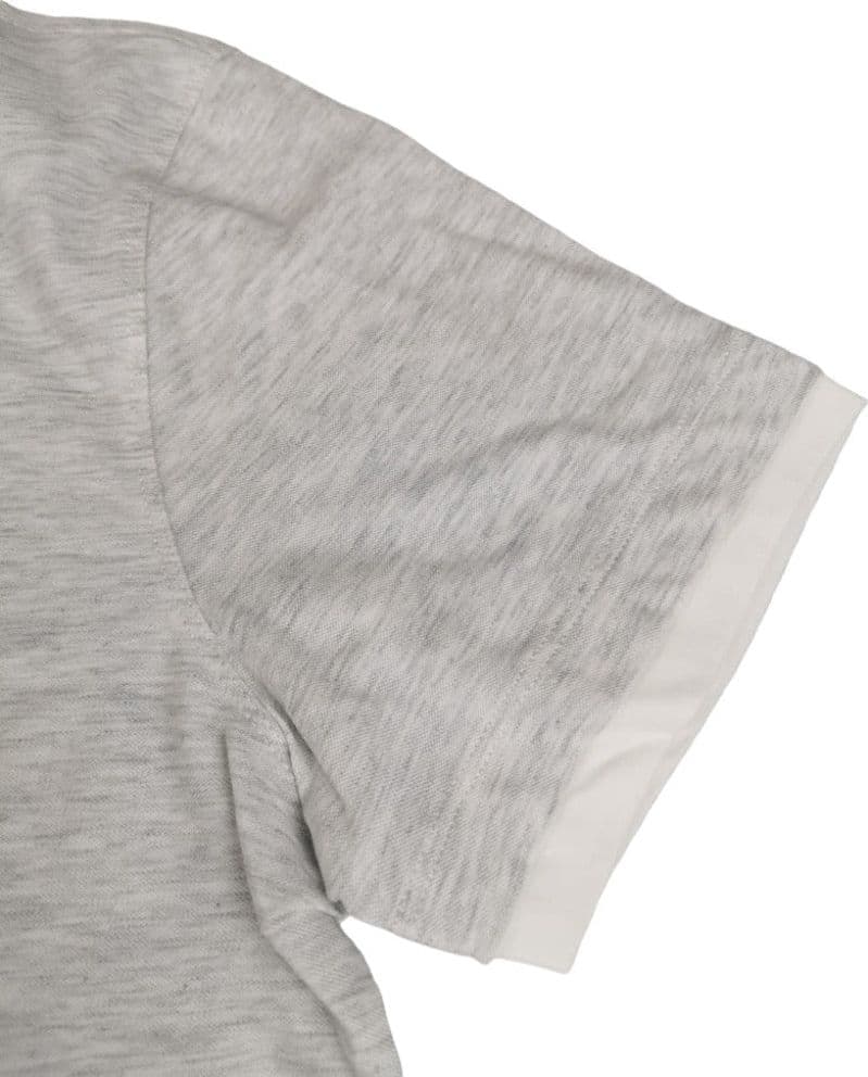 Polo Uomo Brunello Cucinelli - Colore bianco con sfumature grigio in Polo Couture - Sestu, commercioVirtuoso.it