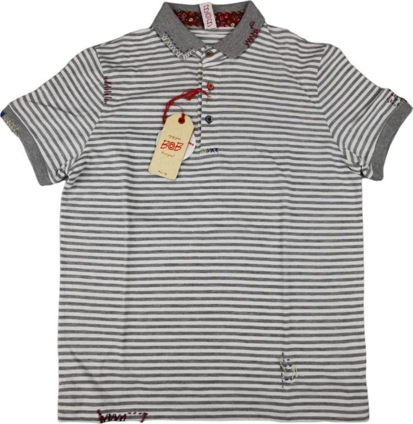 Polo Uomo BOB - Fantasia righe orizzontali in Polo Couture - Sestu, commercioVirtuoso.it