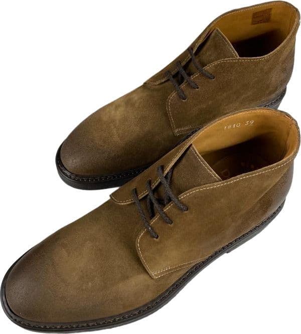 Scarpa uomo Doucal's - Stivaletto - Polacchini in pelle scamosciata - Colore Marrone in Stivali Couture - Sestu, commercioVirtuoso.it