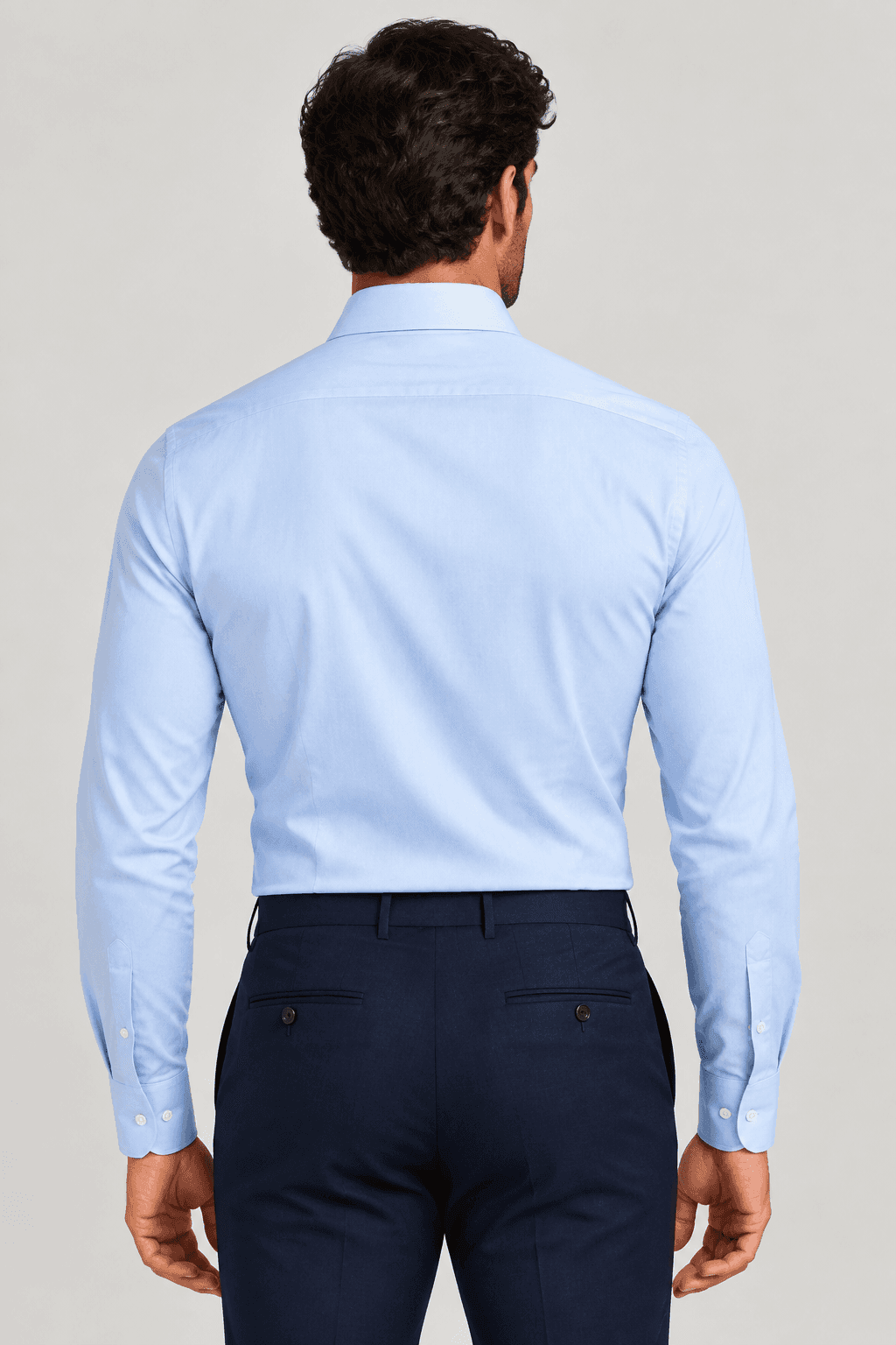 Camicia uomo Barba - Tinta unita - Colore Celeste - 2