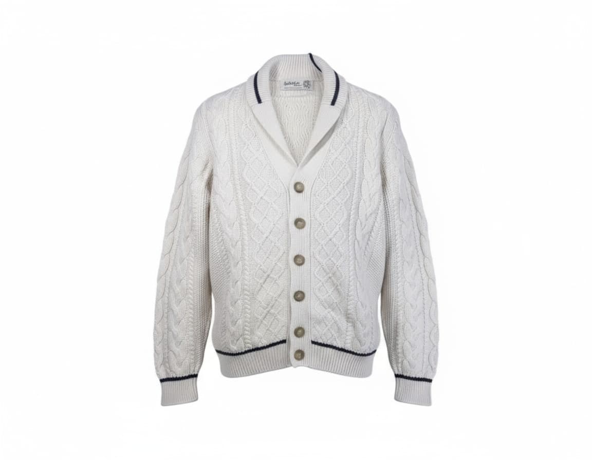 Cardigan Uomo Ballantyne Jaquard - Bottoni 100% Cotone Eleganza Italiana in Maglia Premium in Cardigan Couture - Sestu, commercioVirtuoso.it