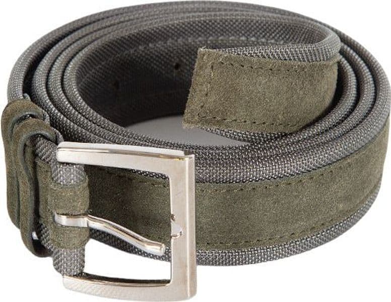 Cintura uomo Orciani - Amalfi in suede e nylon - Loden/antracite in Cinture Couture - Sestu, commercioVirtuoso.it