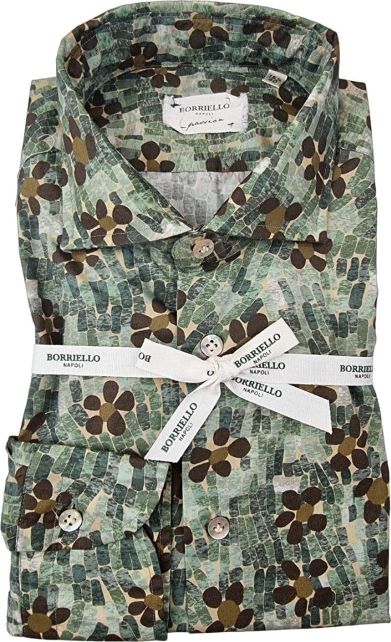 Camicia uomo Borriello - fiori in Camicie casual Couture - Sestu, commercioVirtuoso.it