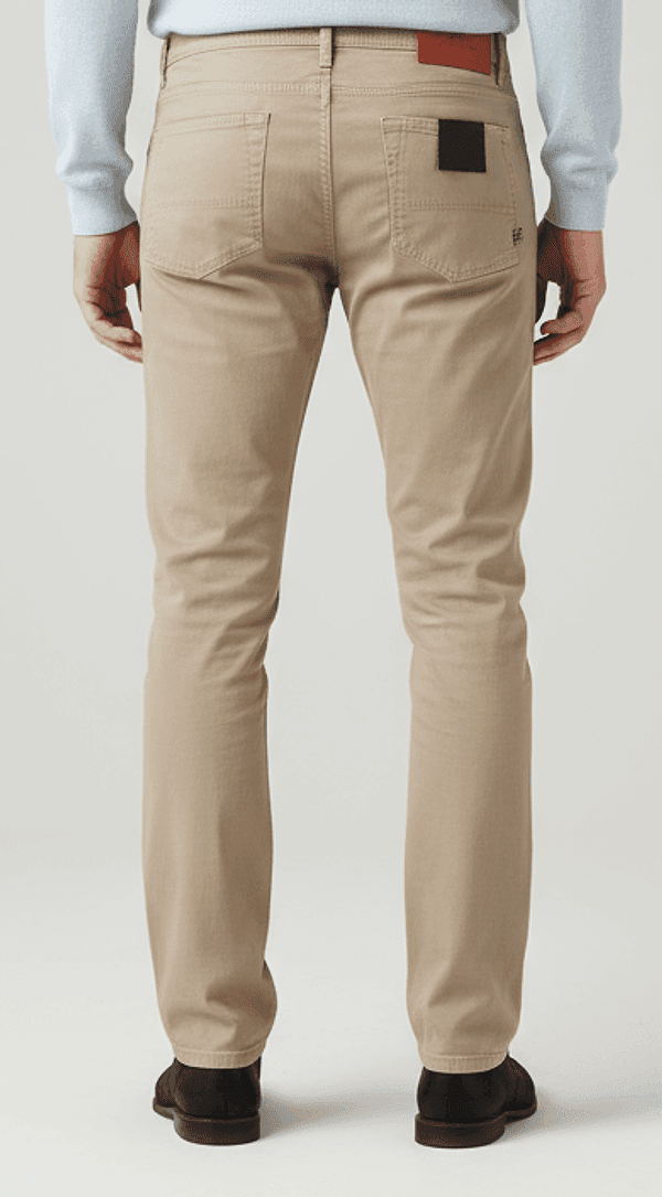 Pantalone uomo PT 05 -  5 tasche slim - colore beige - 2