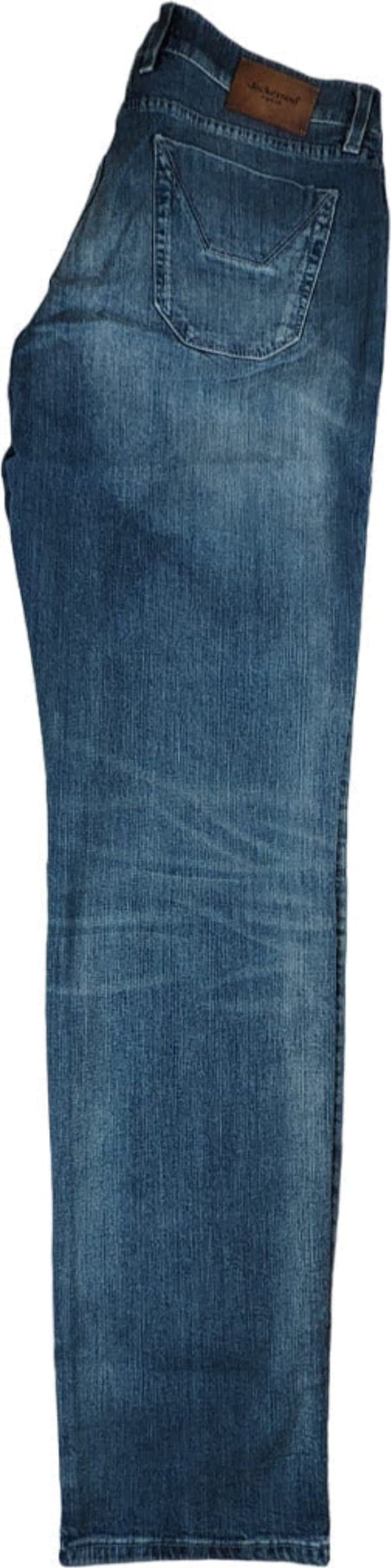Jeans uomo Jeckerson - denim 5 tasche con toppe alcantara in Jeans Couture - Sestu, commercioVirtuoso.it