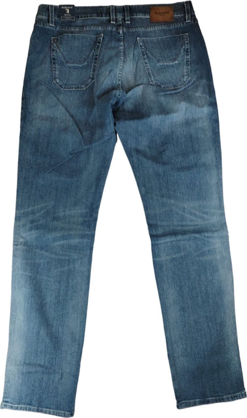 Jeans uomo Jeckerson - denim 5 tasche con toppe alcantara in Jeans Couture - Sestu, commercioVirtuoso.it