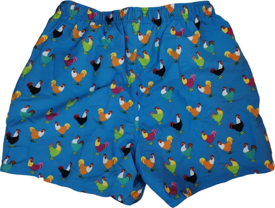 Boxer mare uomo Gallo - fantasia galli colore azzurro - 2