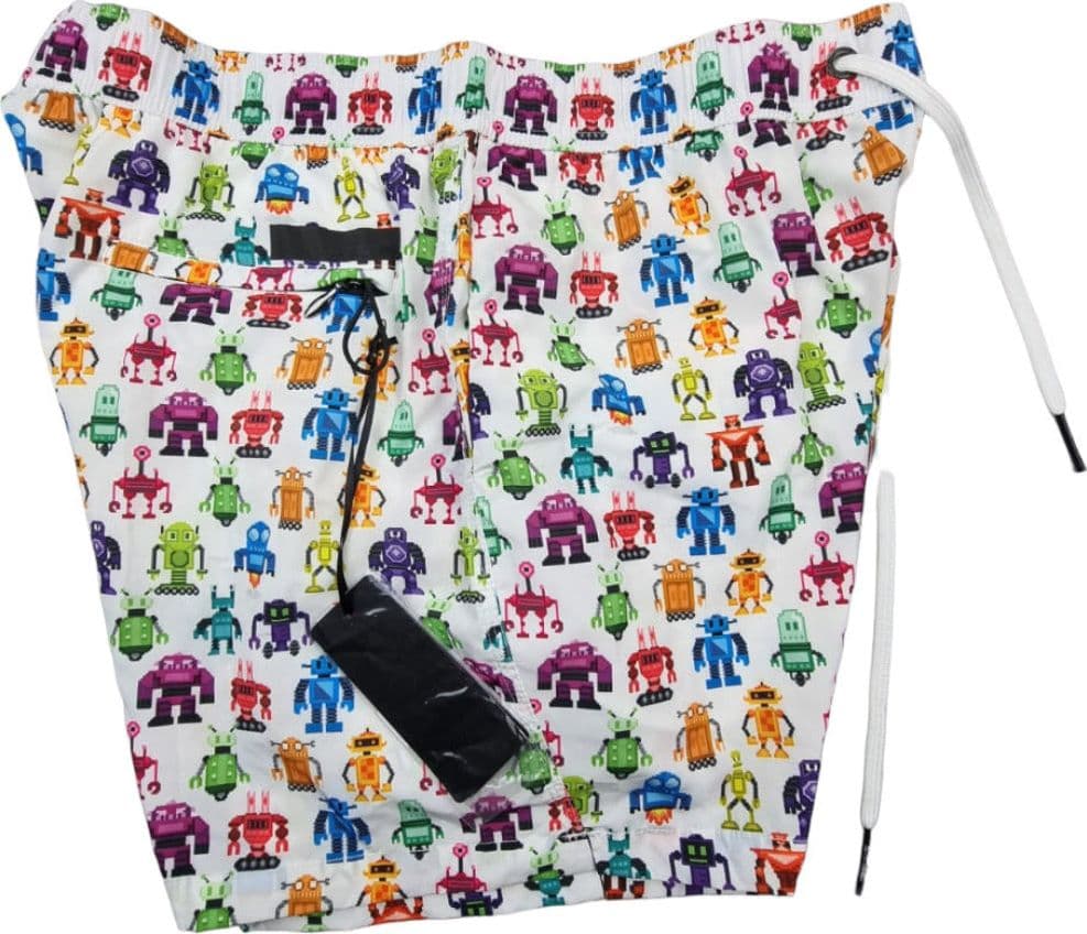 Boxer mare uomo - RRD - Fantasia Tramontana pixel Robot in Pantaloncini e calzoncini Couture - Sestu, commercioVirtuoso.it