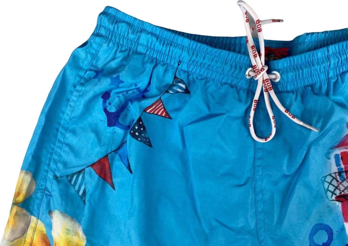 Boxer mare Uomo BoB Company - fantasia disegni vari - colore azzurro in Pantaloncini e calzoncini Couture - Sestu, commercioVirtuoso.it