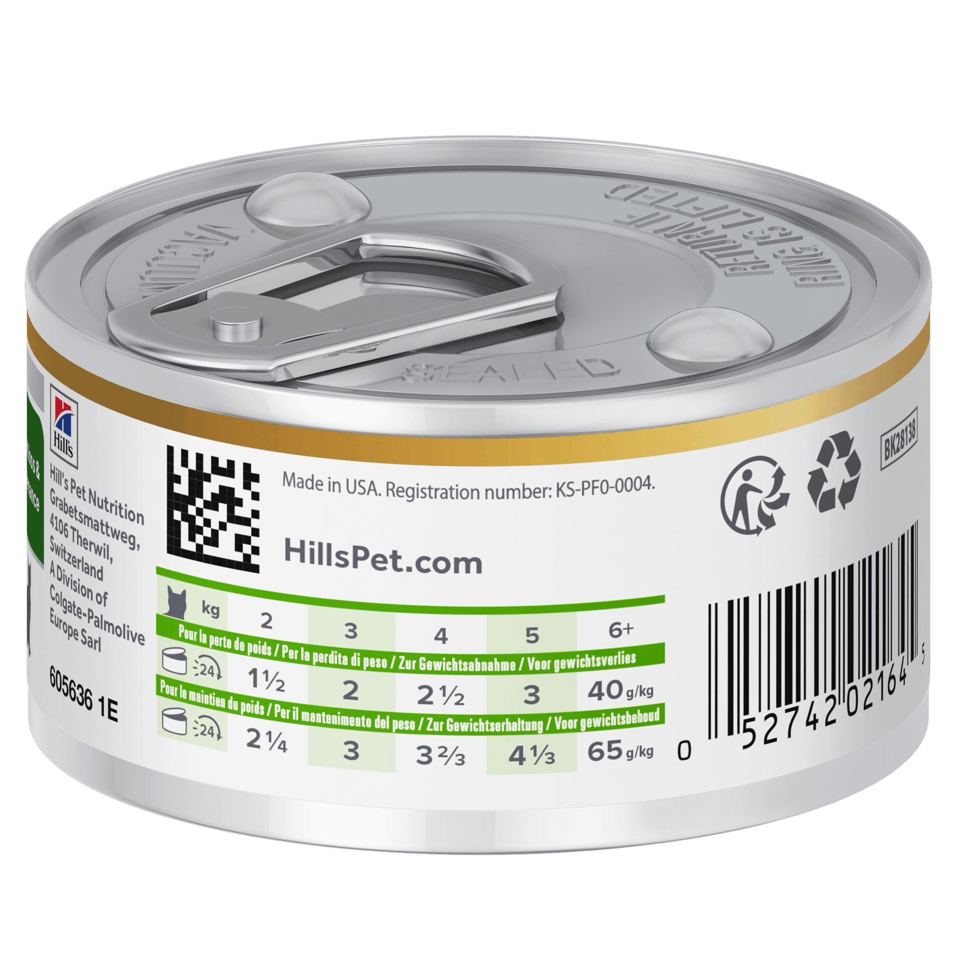 Hill's Prescription Diet Metabolic umido Gatti Adulti pollo e verdure 82 gr - 2