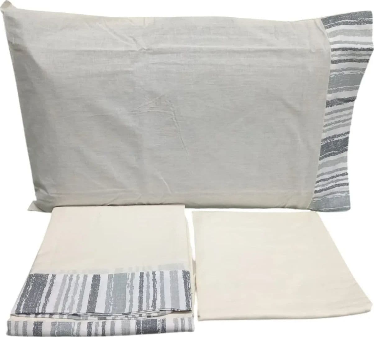 Completo Lenzuola Matrimoniale Papalina LEM145 in Puro Cotone – Made in Italy - 1