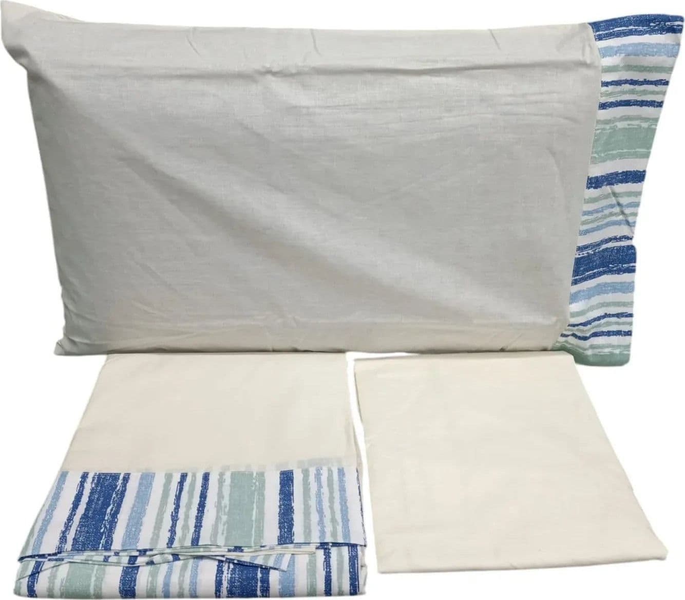 Completo Lenzuola Matrimoniale Papalina LEM145 in Puro Cotone – Made in Italy - 3