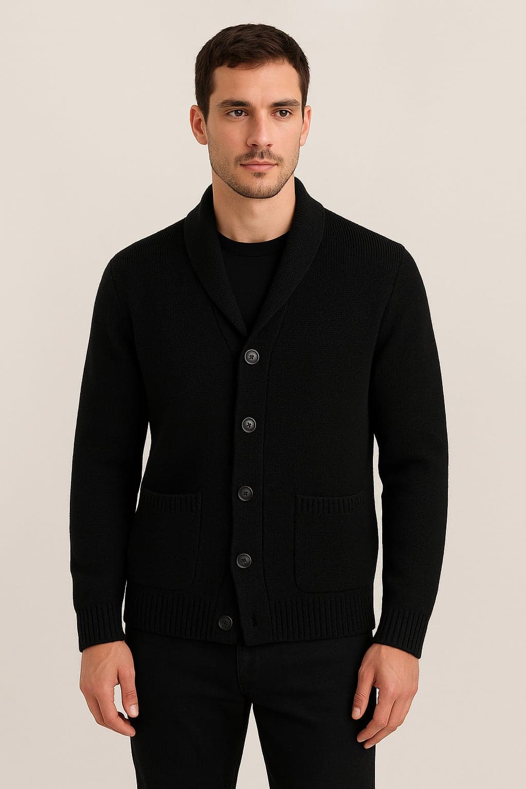 Cardigan  bottoni collo camicia in Cappotti Kanal 32 - Santa Maria di Licodia, commercioVirtuoso.it