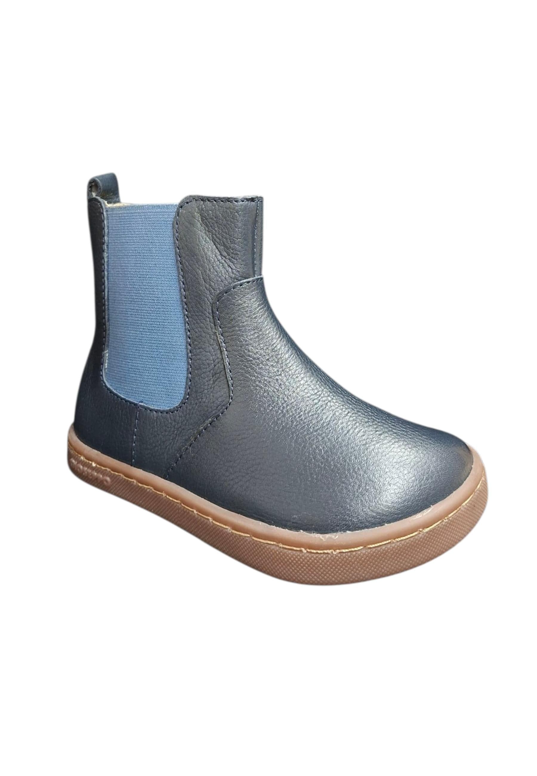 Stivaletti bambino Gioseppo Haslett blue marrone pelle - Stile urban con zip laterale in Ballerine Scarpetteria Gica - Trani, commercioVirtuoso.it