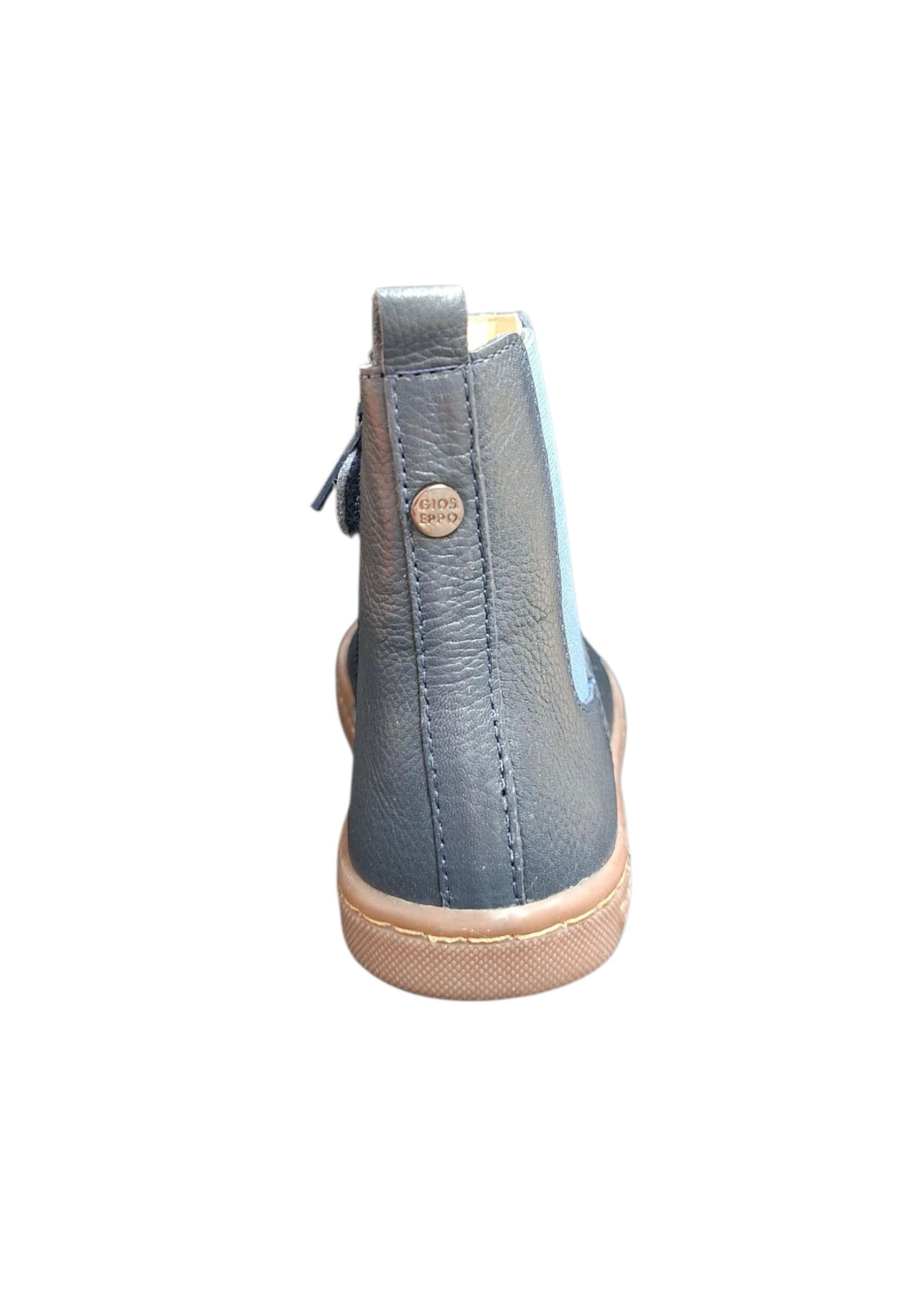 Stivaletti bambino Gioseppo Haslett blue marrone pelle - Stile urban con zip laterale in Ballerine Scarpetteria Gica - Trani, commercioVirtuoso.it