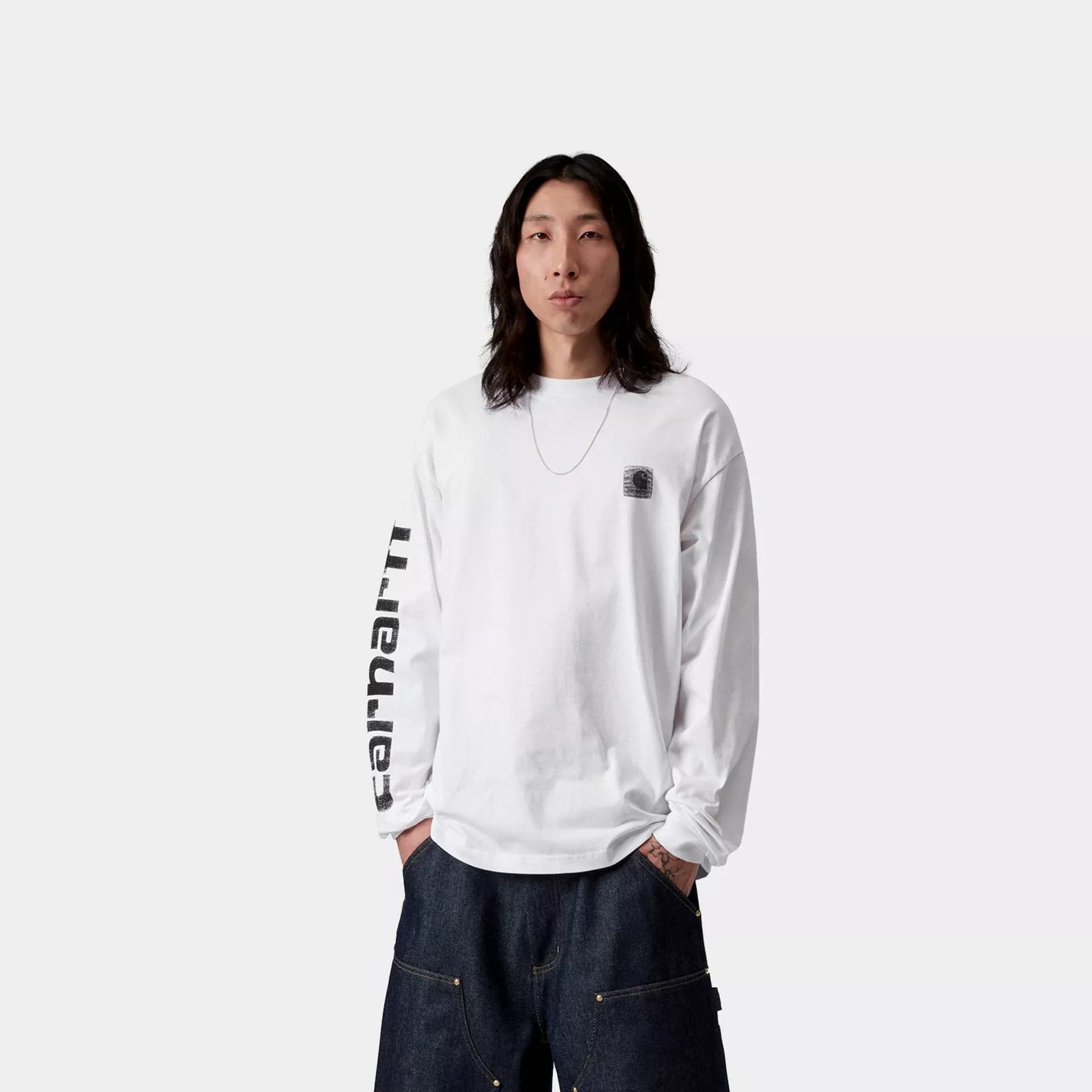 T Shirt Carhartt Archive Script White - 3