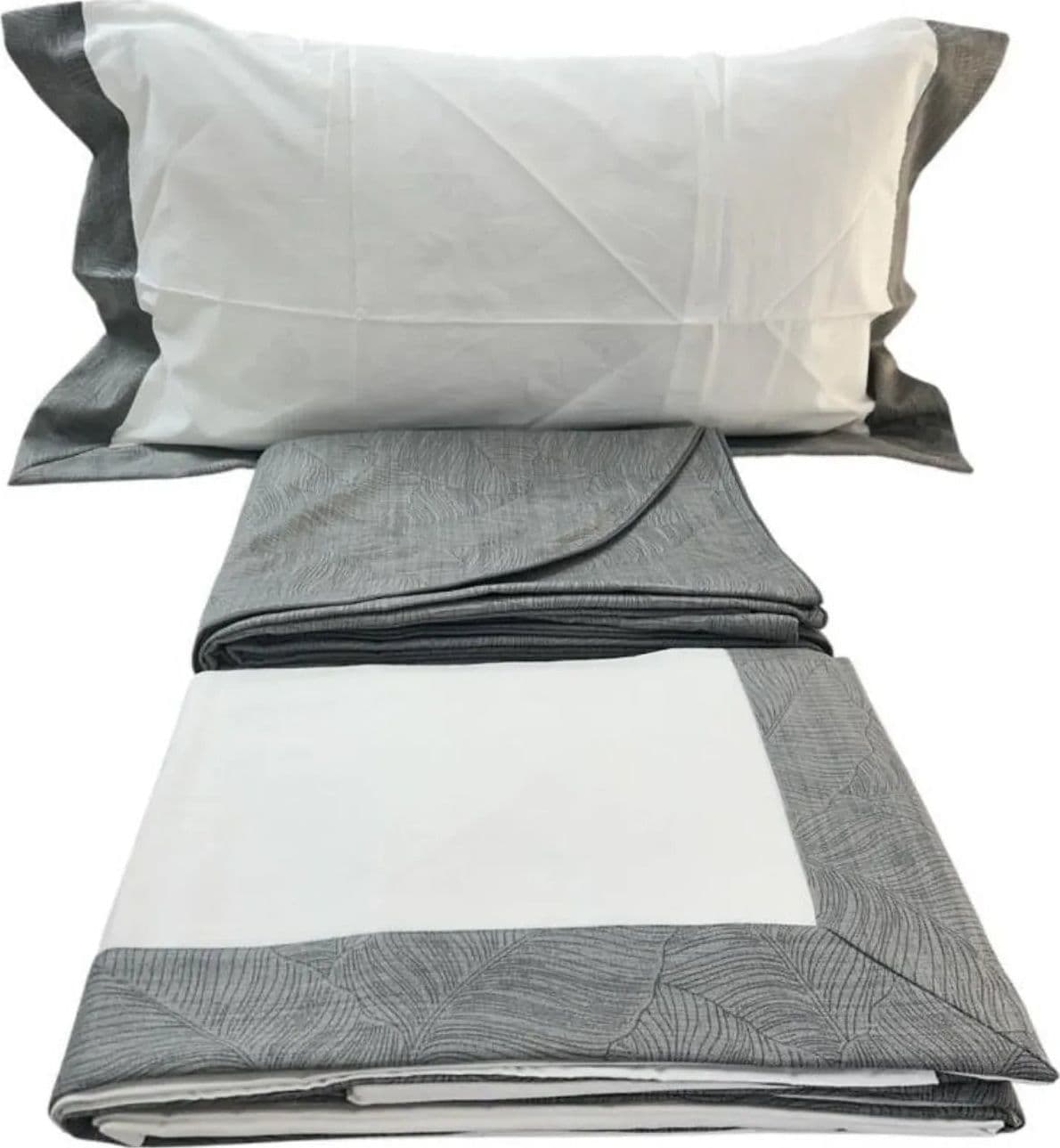 Copriletto + Lenzuolo Matrimoniale Alexander Tuscany Home Foglie – Jacquard 260x260 cm - 2