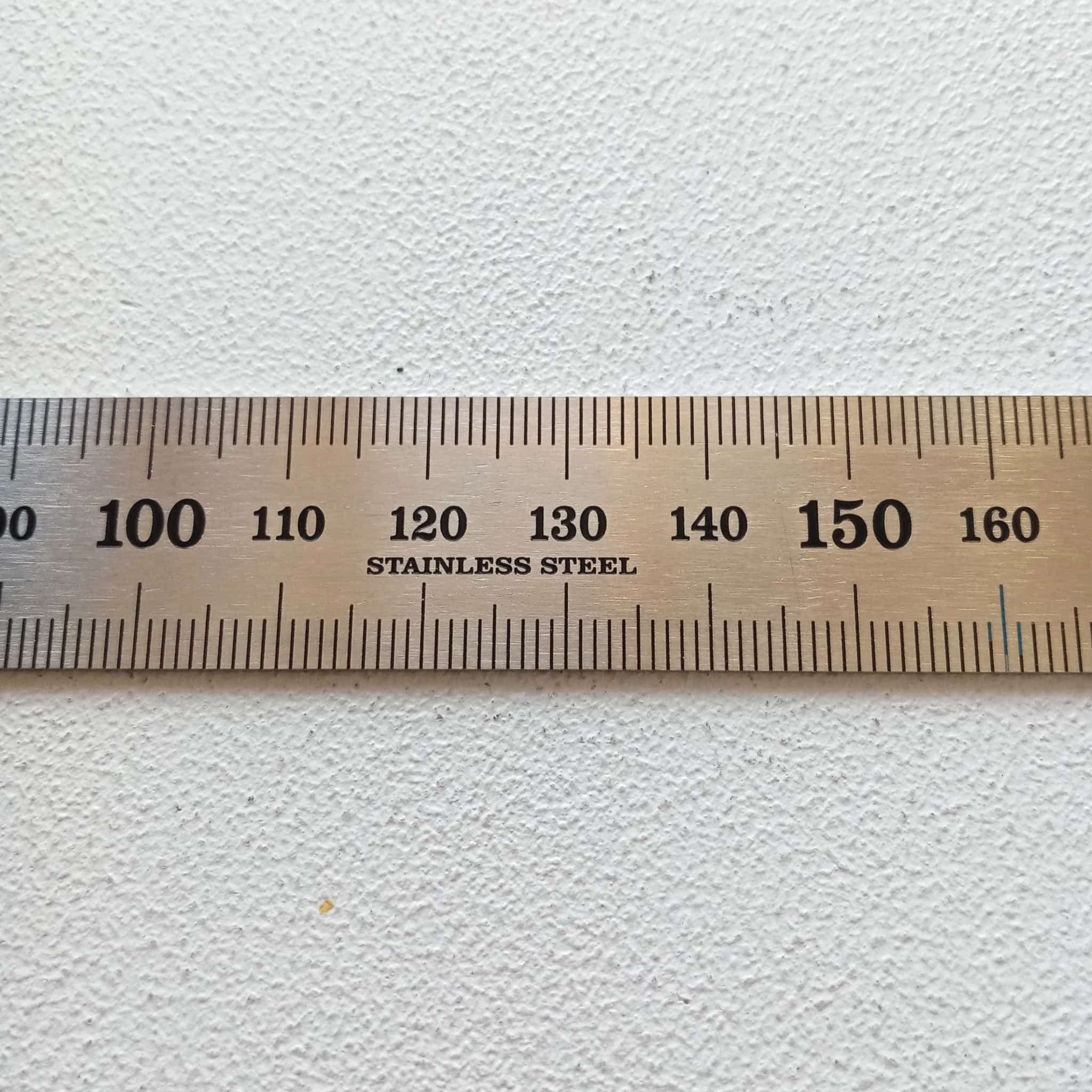 FF Group 60cm righello flessibile in acciaio inox misurazione metrica con tabella di conversione - 6