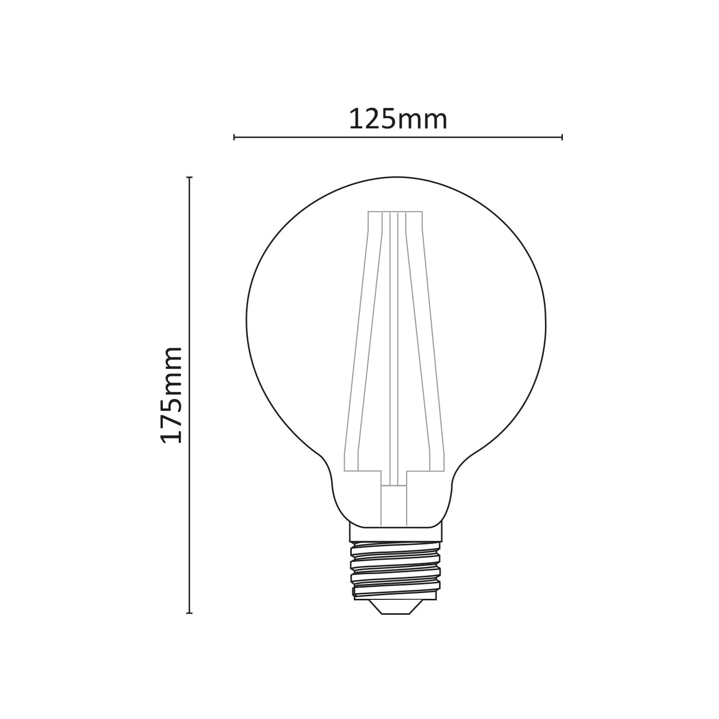 Alca Power G125 10W 220V 1400LM 4000K E27 lampada a globo dimmerabile a led - 2