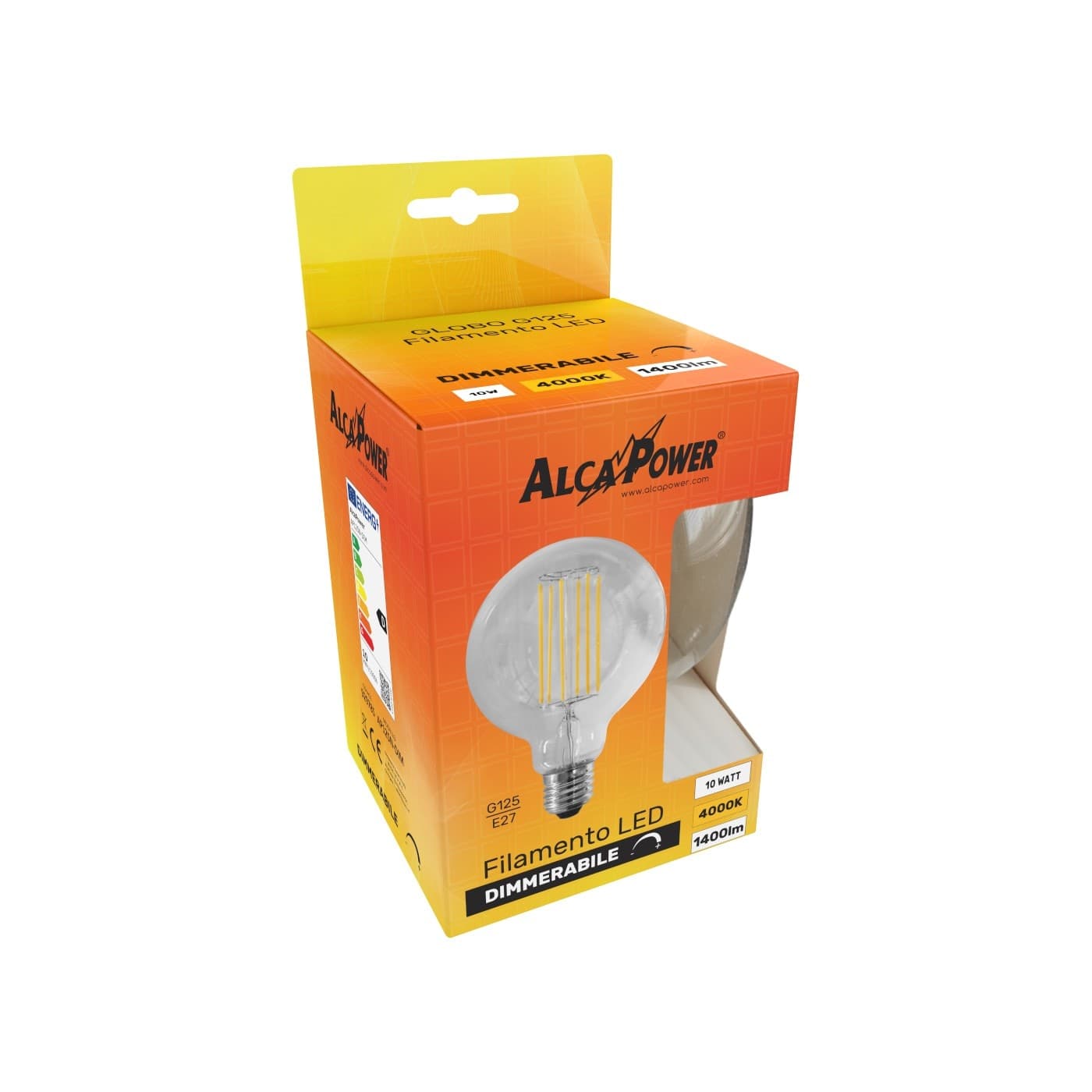 Alca Power G125 10W 220V 1400LM 4000K E27 lampada a globo dimmerabile a led - 3