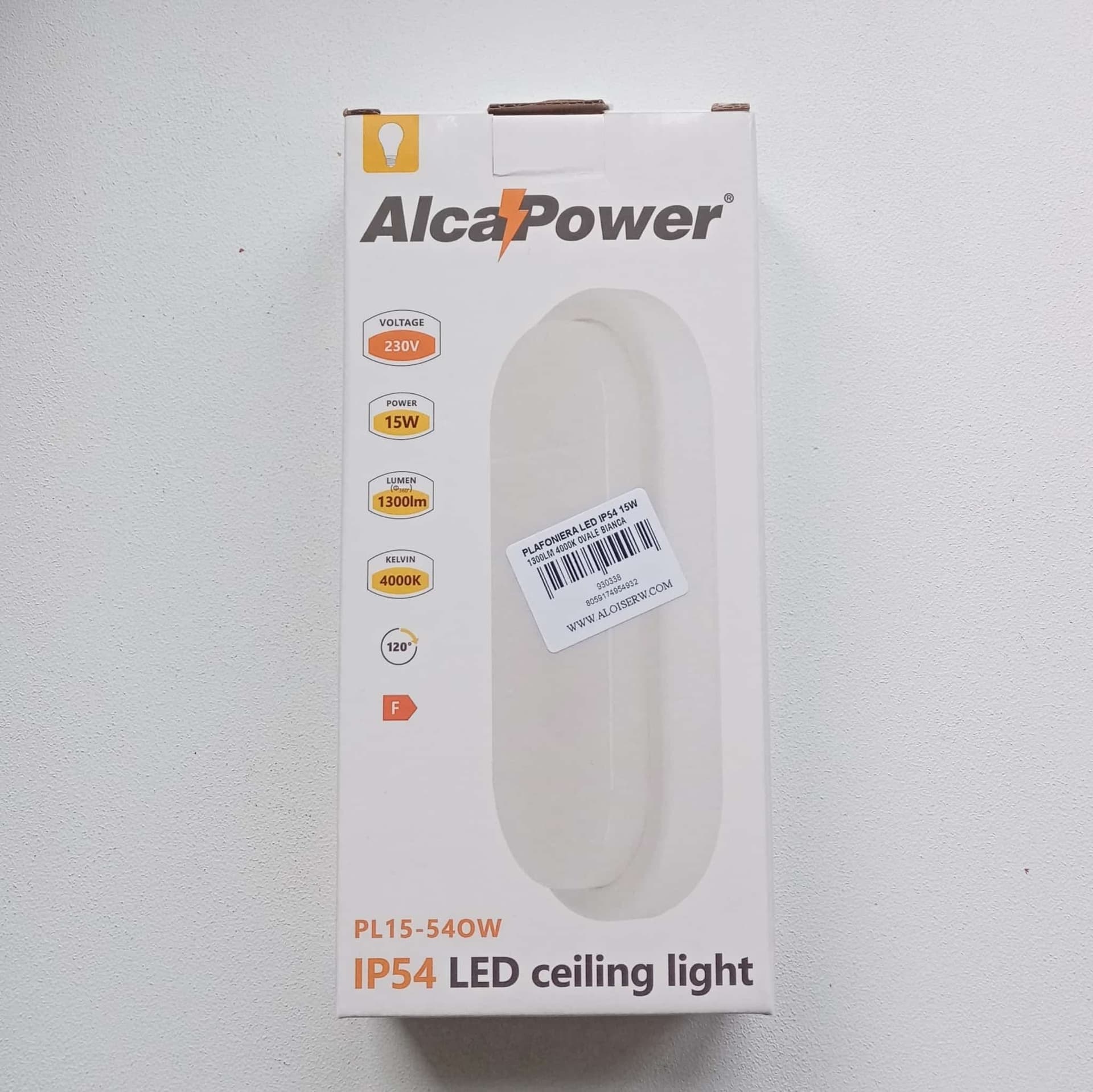 Alca Power plafoniera led ovale 15W 1300lm IP65 - per esterni ed interni - 4