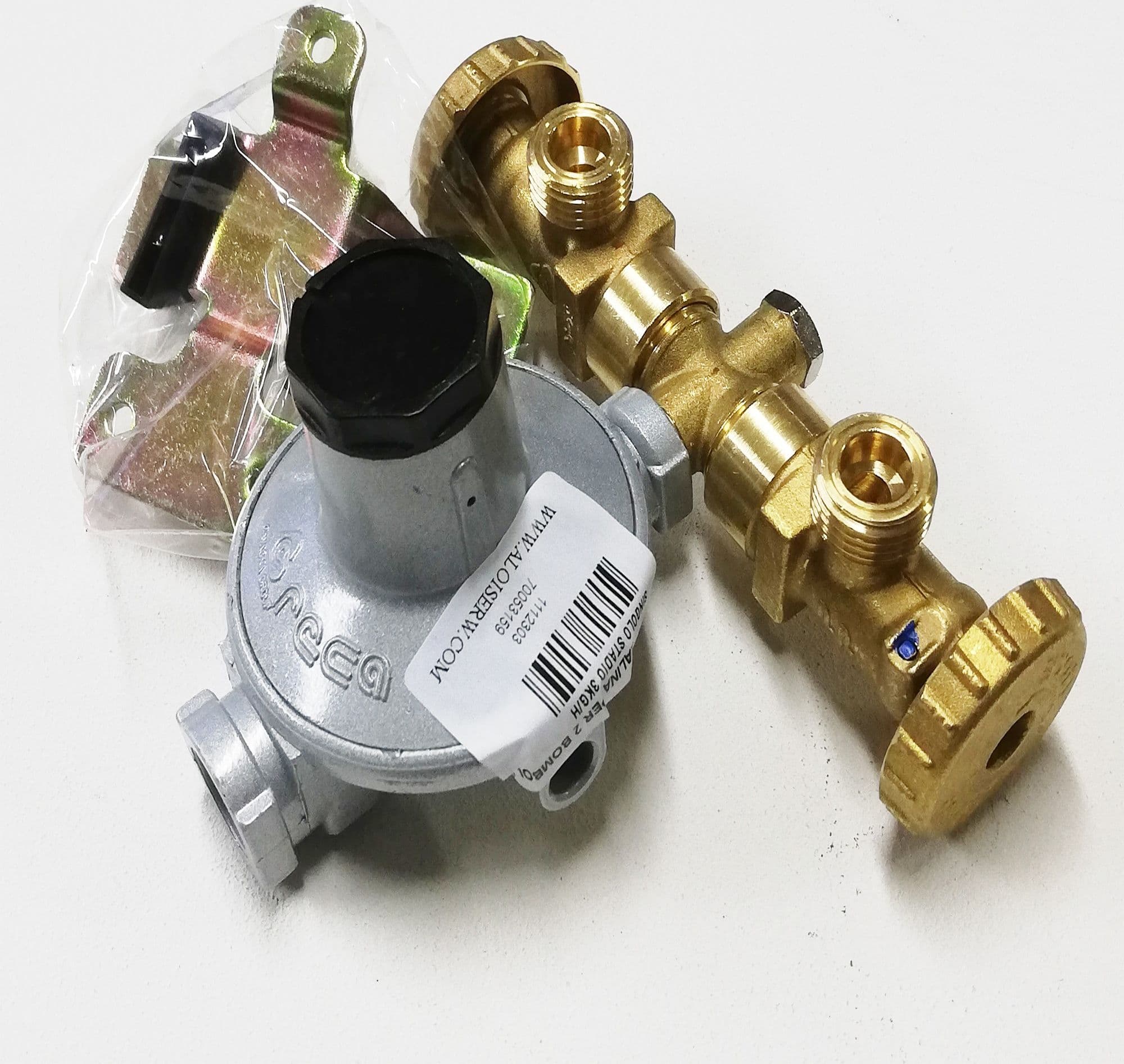 Mini centralina singolo stadio da 7kg/h per due bombole gas gpl per scaldabagno - 2